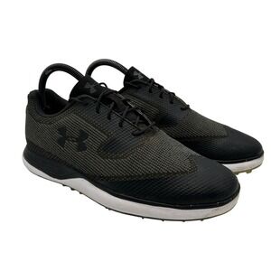 Under‎ Armour Shoes Mens Size 7.5 Golf SMGX 3020991-001 Spikeless Black Gray